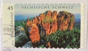 Germany 2016 Scott 2926 used on paper - 45c, Saxon Switzerland National Park