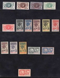 MOMEN: FRENCH COLONIES MAURITANIA SC #1-17 MINT OG H LOT #66096