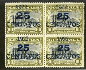 GUATEMALA 196, 196a (3) MH BLOCK/4 SCV $4.75 BIN $2.50 ARCHITECTURE