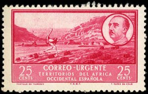 Spanish West Africa-Scott #E1 F-VF/NH - 1951 25¢ Tilimenzo Pass