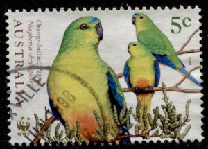 Australia #1676 Birds - Orange Bellied Parrot Used - CV$0.50