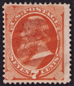 US Stamp Used Scott 149 7¢ Stanton - Purple Cancel 