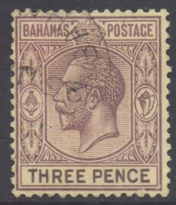 Bahamas Scott 76 - SG120, 1921 George V 3d used