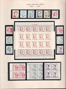 Scott #2168-2196 Great Americans Single - Plate Blocks - Sheet Stamps MNH 86-87