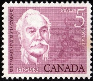 Canada SC#410 5¢ 150th Birth Anniversary of Sir Casimir Gzowski (1963) MNH