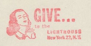 Meter cut USA 1957 Give to the Lighthouse