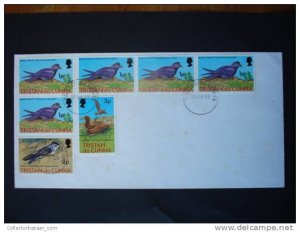 URUGUAY FDC COVER topic Fauna birds Tristan da Cunha