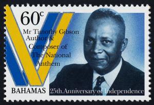 Bahamas 933 MNH Timothy Gibson, National Anthem, Music