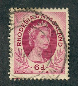 Rhodesia and Nyasaland #147 used single