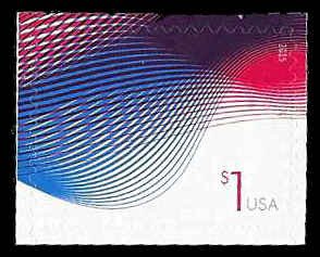 PCBstamps   US #4953 $1.00 Patriotic Wave, MNH, (21)