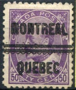 Canada #95  F-VF  Precancel .  ** Free shipping **