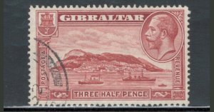 Gibraltar 1931 King George V 1 /2p Scott # 97a Used (Perf 13 1/2 x 14)