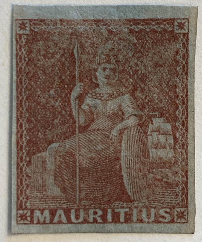 AlexStamps MAURITIUS #7 IMPERF SUPERB Mint