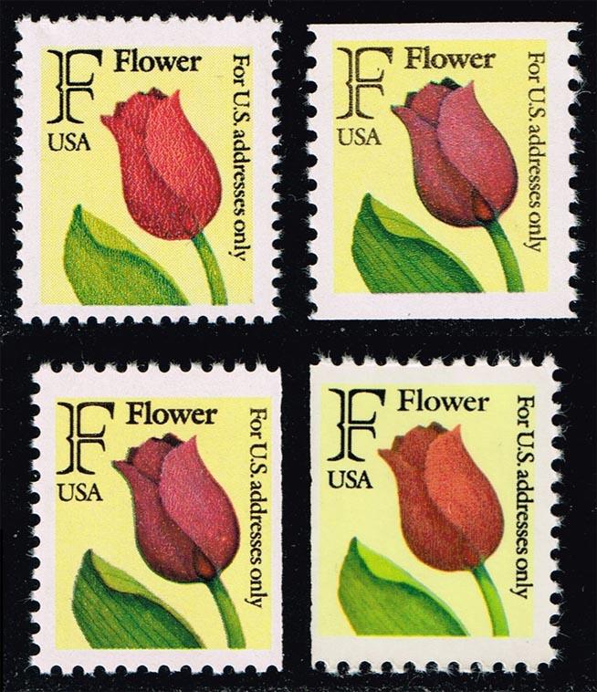 US #2517-2520 Flower-Rate Change Stamp Set of 4; MNH (3.30)