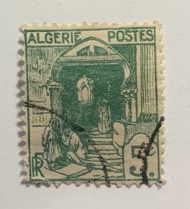 Algeria 1926 Scott 36 used - 5c,  Algiers, Street in the Casbah