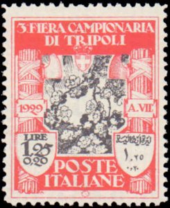 Libya #B19, Incomplete Set, 1929, Hinged