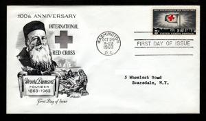 U.S. 1963 FDC Red Cross!