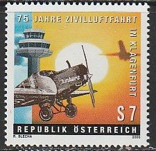 2000 Austria - Sc 1815 - MNH VF - 1 single - Klagenfurt Airport