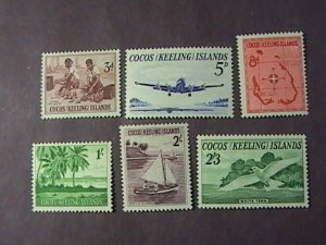 COCOS ISLANDS # 1-6-MINT NEVER/HINGED------COMPLETE SET-------1963