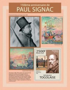Togo - Paul Signac, Artist -  Stamp Souvenir Sheet - 20H-610