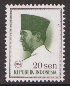 Indonesia  #674  MNH  1966  President Sukarno 20s