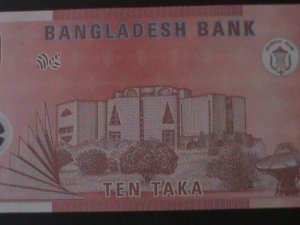 ​BANGLADESH-BANGLADESH BANK-10-TAKA-UNCIRULATED P0LIMAR NOTE-VERY FINE