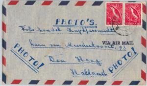 62272 -  SURINAME - POSTAL HISTORY -  COVER to HOLLAND 1955 - BIRDS Parrots