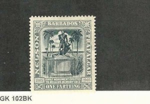 Barbados, Postage Stamp, #110 Mint LH, 1907