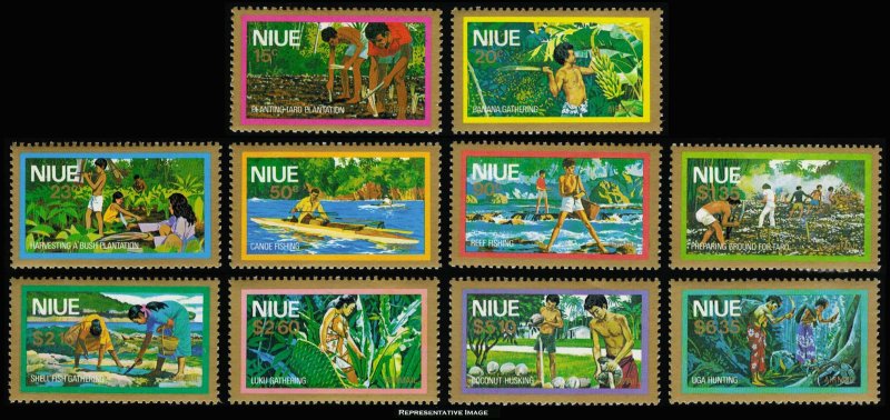 Niue Scott C1-C10 Mint never hinged.