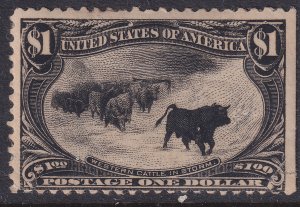 #292 Mint OG, Fine+, SE, repaired corner (CV $1500 - ID46258) - Joseph Luft