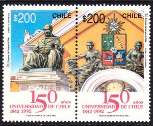 Chile Scott 1034 VF mint OG NH pair.  FREE...