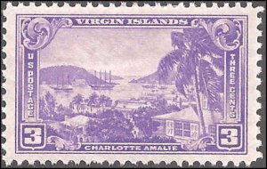 802 Mint,OG,HR... SCV $0.40... To announce the following Danish West Indies