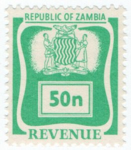 (I.B) Zambia Revenue : Duty Stamp 50n