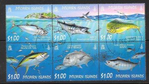 PITCAIRN ISLANDS SG749a 2007 OCEAN FISH FINE USED