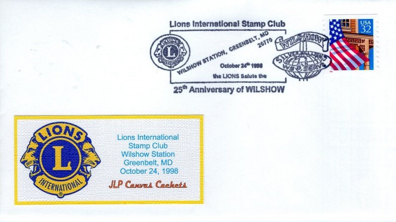 LIONS INTERNATIONAL STAMP CLUB,  GREENBELT, MD  1998  L15