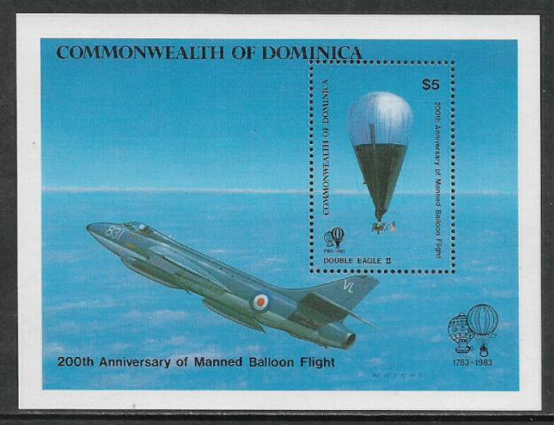 Dominica #809 MNH S/Sheet - Balloons