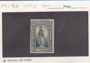 US Newspaper Stamps Scott # PR58 3c Used Punched Hole NG