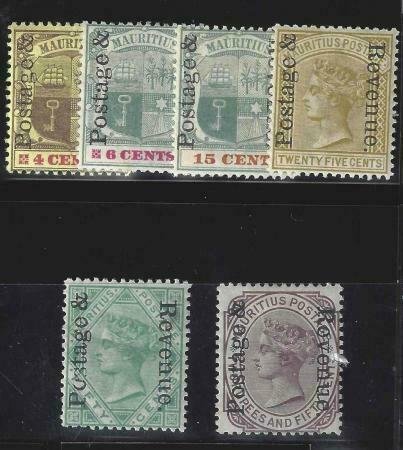 Mauritius 1902 SC 118-123 MLH Set