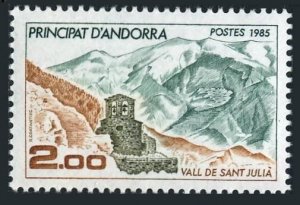 Andorra Fr 336, MNH. Michel 359. Saint Julia Valley, 1985.