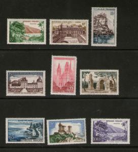 FRANCE 1957 Sc 850-856 & 1959 Sc 891,909 MH