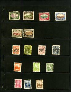 Latvia Stamp Collection Town Cancel Lot 