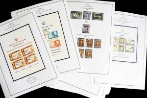 COLOR PRINTED CUBA AIRMAIL 1927-1980 STAMP ALBUM PAGES (56 illustrated pages)