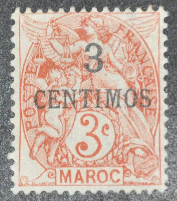DYNAMITE Stamps: French Morocco Scott #13 – UNUSED