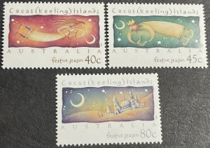 COCOS ISLANDS # 297-299-MINT NEVER/HINGED---COMPLETE SET----1994