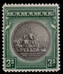 BAHAMAS GVI SG132a, 3s brownish black & green, M MINT. Cat £13.