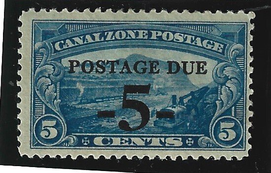 Canal Zone Scott #J23 Mint 5c Postage Due O/P 2019 CV $6.50