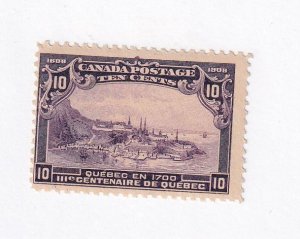 CANADA # 101 VF-MNH QUEBEC 10cts SHINY GUM CAT VALUE $300 STARTS AT 15%