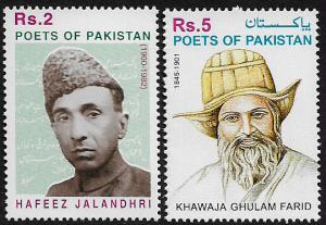 Pakistan #961-2 MNH Set - Poets