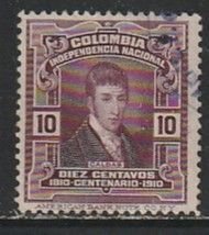 1910 Columbia - Sc 335 - used VF - 1 single - Francisco Jose de Caldas