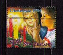 NEW ZEALAND Sc# 1241 USED FVF Christmas Children w/ Candles